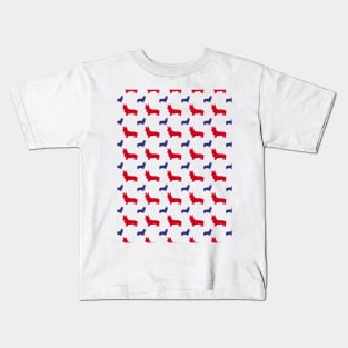 American Corgi, Red White And Blue Kids T-Shirt